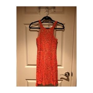 Coral Lace Dress (Nordstrom)